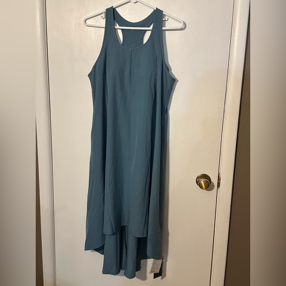 Halara Breezeful Backless Racerback Side Pocket High Low Flowy Midi Quick Dry - Picture 6 of 12